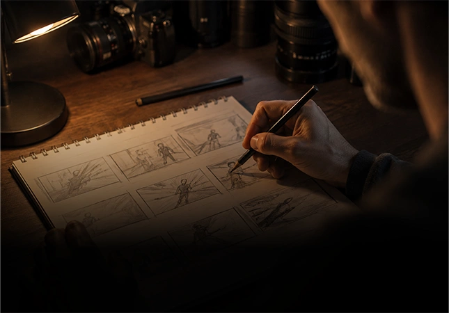 AI Filmmaking Script & Storyboard